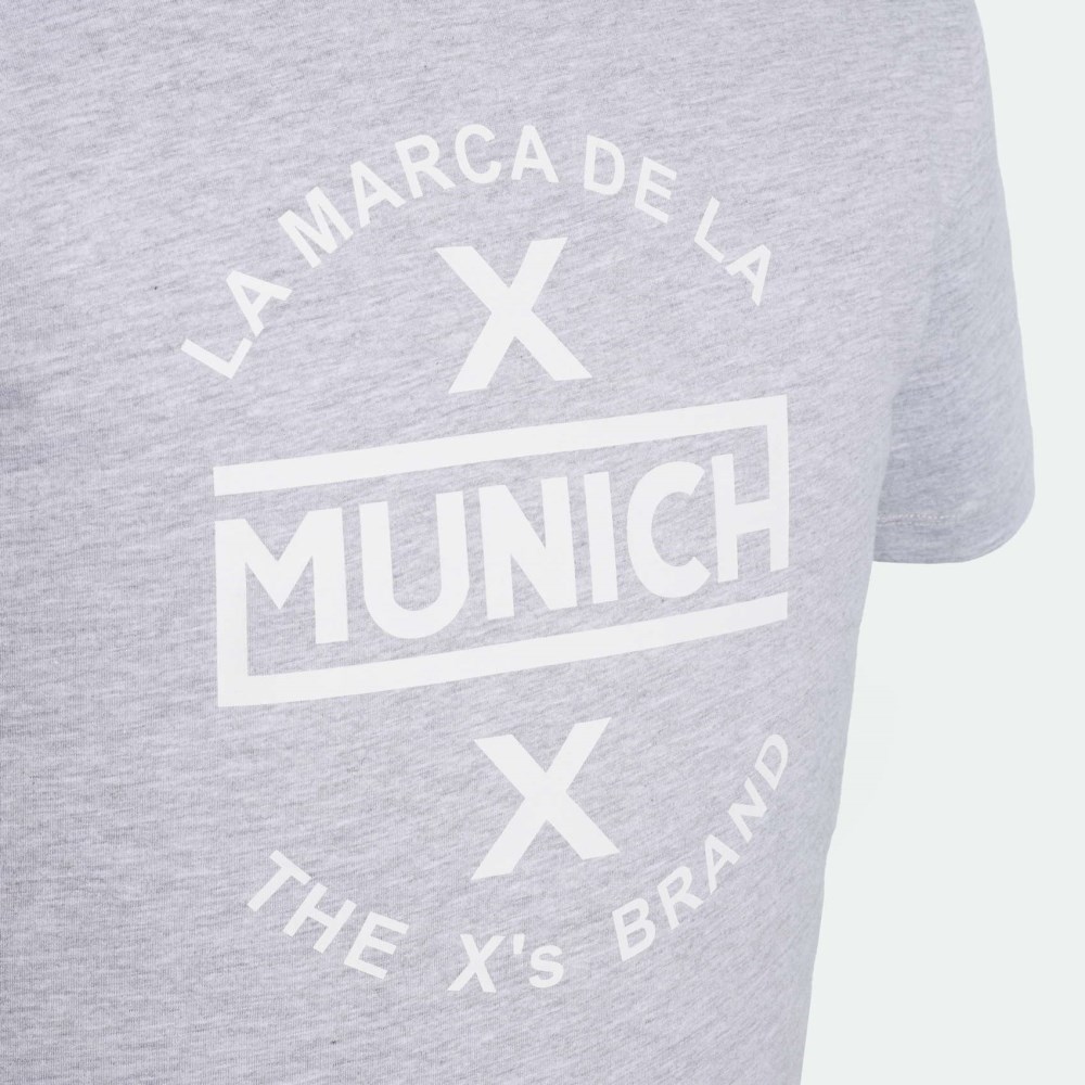 Camiseta MUNICH de algodón gris - GRIS