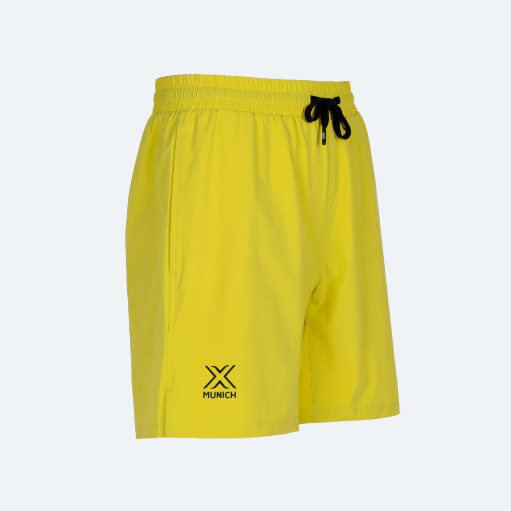 Pantalón corto MUNICH deporte Series de poliéster-elsatano lima - AMARILLO