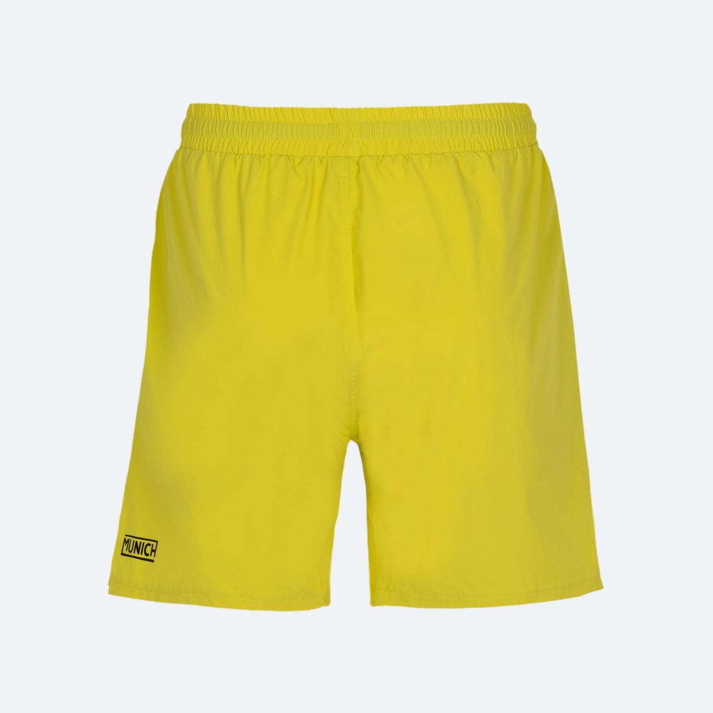Pantalón corto MUNICH deporte Series de poliéster-elsatano lima - AMARILLO
