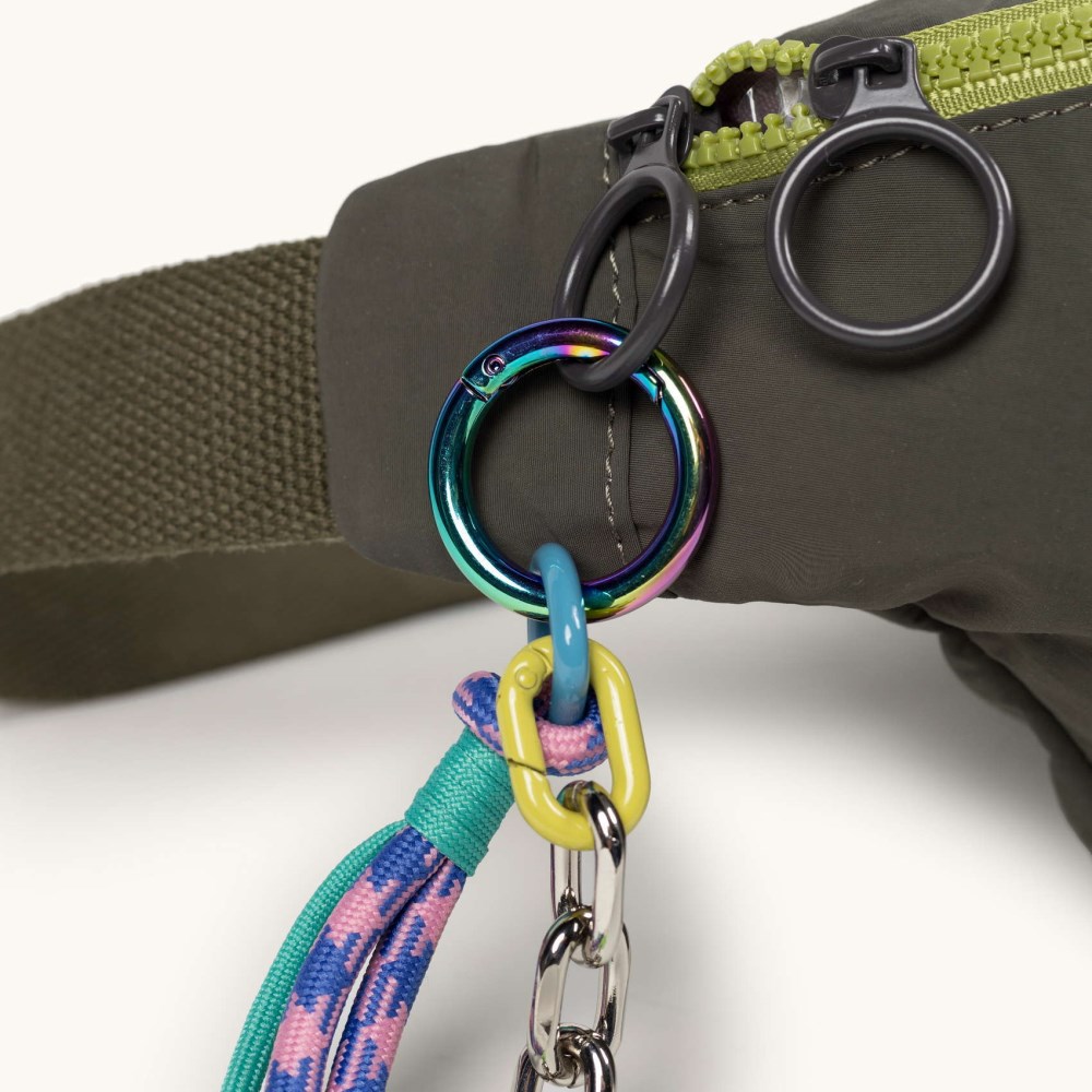 DEEP RECYCLED FW25 FANNYPACK XL C/KHAKI - VERDE