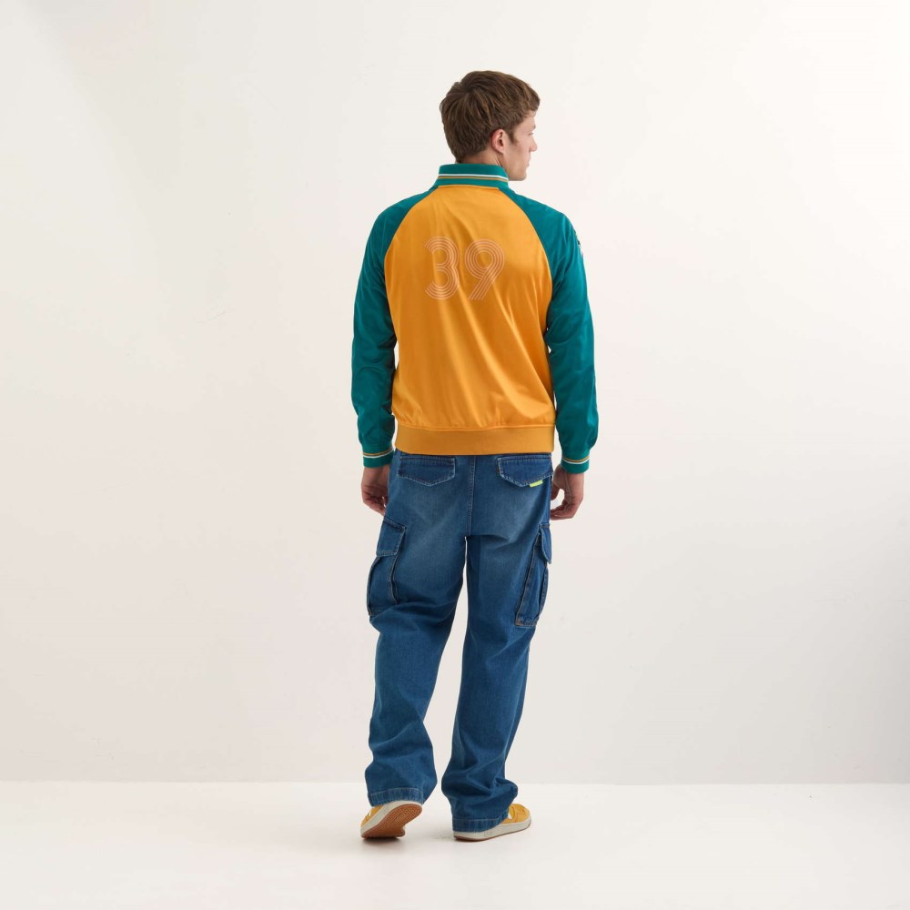 Chaqueta MUNICH Scudetto streetwear hombre de poliéster multicolor - NARANJA