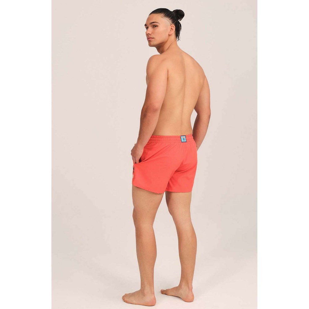 BAÑADOR HOMBRE ELÁSTICO CORTO NARANJA - 