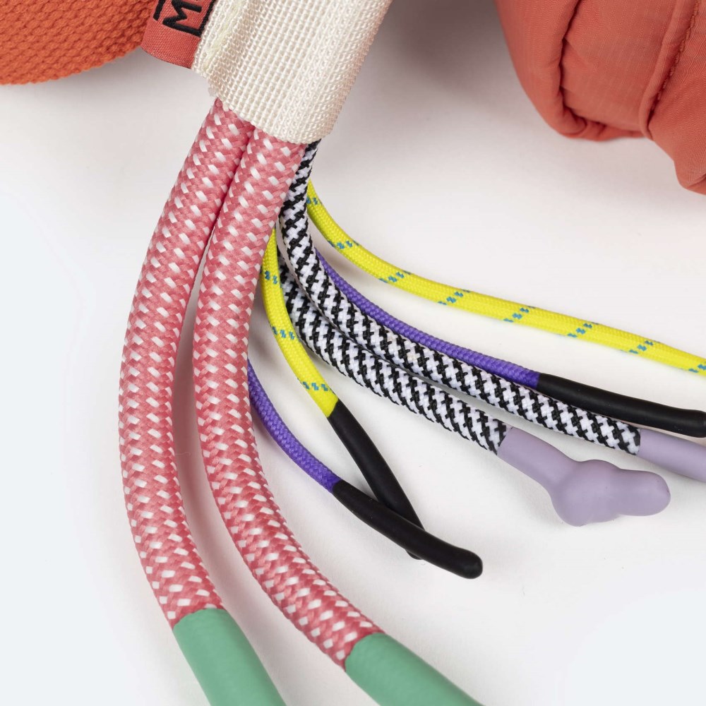 DEEP RECYCLED CROSSBODY CAMERA C/CORAL - NARANJA