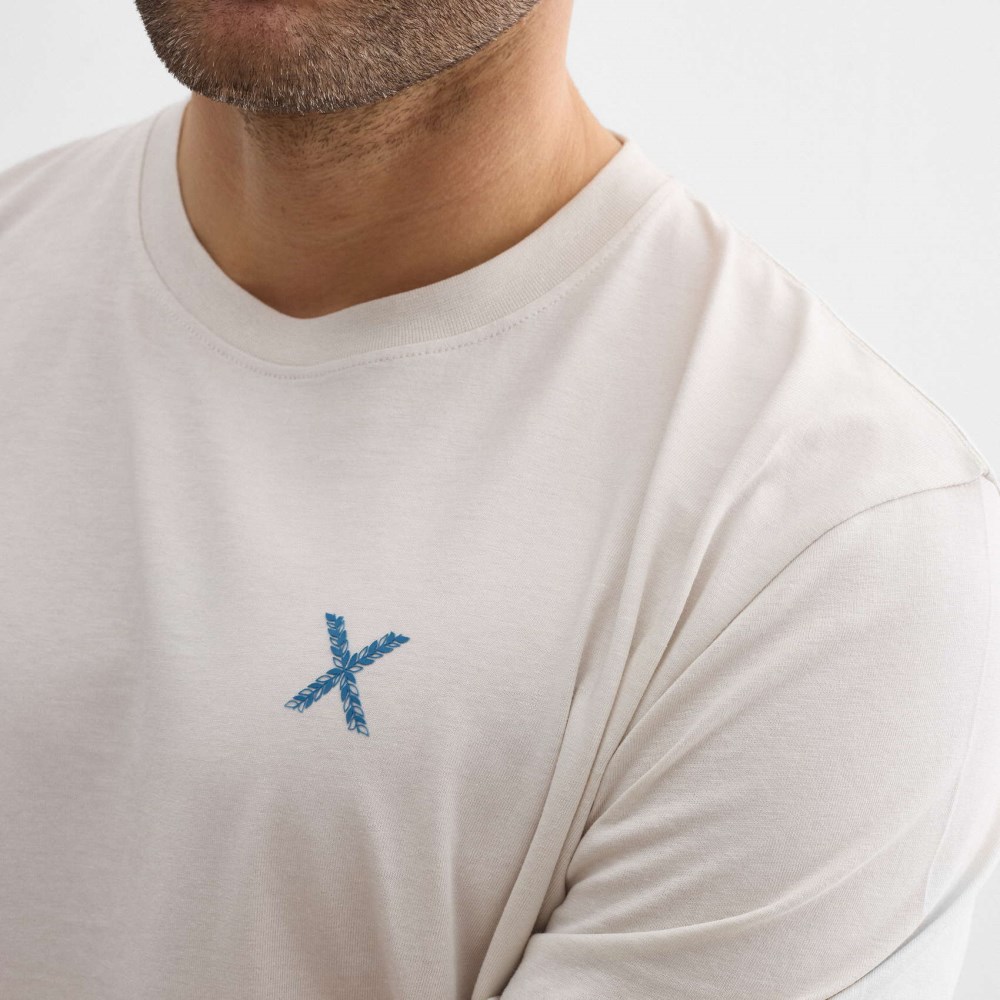 Camiseta regular MUNICH lifestyle de algodón orgánico gris - GRIS