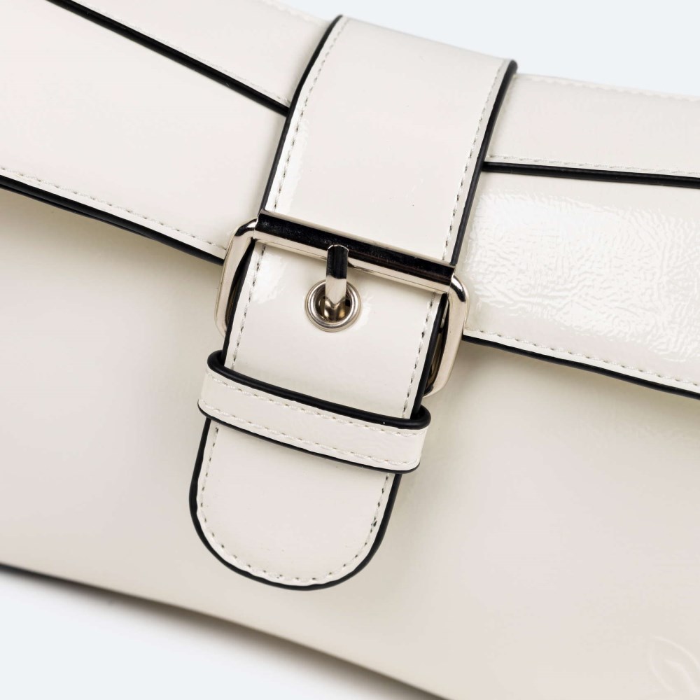 MH CROSSBODY BAGUETTE C/WHITE - BLANCO