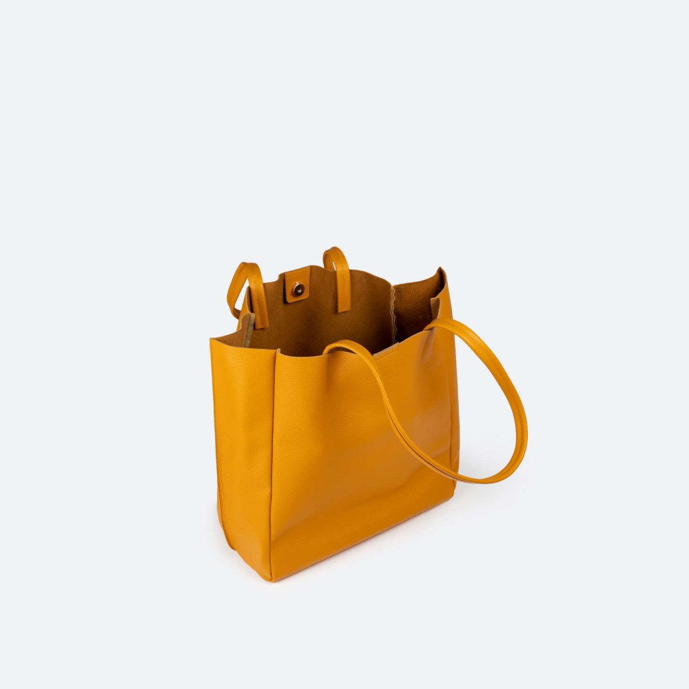 LOFT WOMAN SHOPPER MOUTARD - AMARILLO