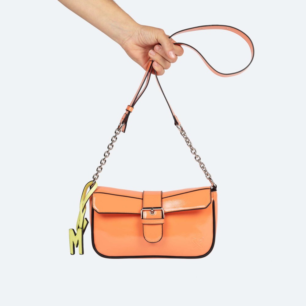 MH CROSSBODY BAGUETTE C/ORANGE - NARANJA