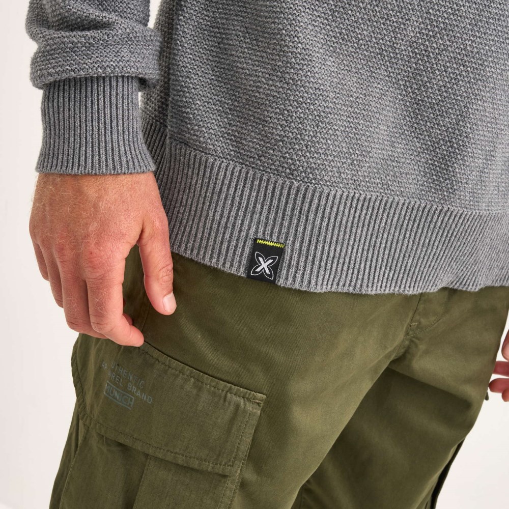 Jersey MUNICH Roma lifestyle hombre de algodón-poliéster gris - GRIS