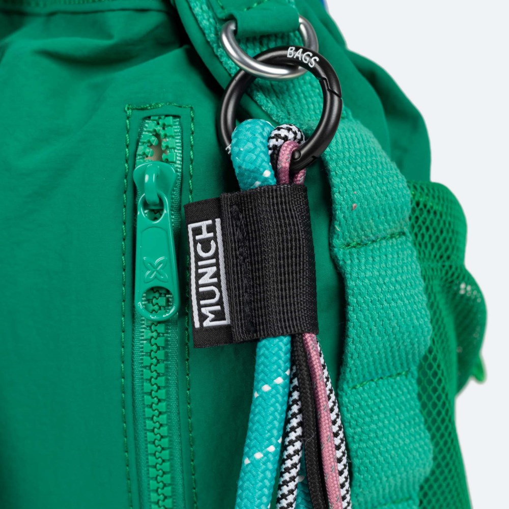 DEEP RECYCLED DRAWSTRING BACKPACK C/GREEN - VERDE